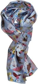 img 3 attached to 🌸 Exquisite Ted & Jack - Nectar Loving Hummingbird Print Silk Feel Scarf: A Must-Have Accessory for Nature Enthusiasts