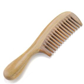 img 1 attached to 🌿 Onedor Handmade Green Sandalwood Hair Combs: Natural, Anti-Static Wide Tooth Wooden Comb for Detangled, Fragrant Hair