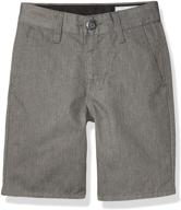 🩳 charcoal heather volcom frickin shorts for boys – trendy clothing for boys logo