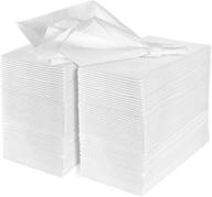 🧻 edaydeal soft and absorbent disposable cloth-like paper hand guest towels - ideal for kitchen, bathroom, events - white guest towel (100) logo