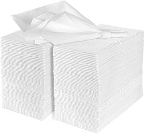 img 4 attached to 🧻 eDayDeal Soft and Absorbent Disposable Cloth-Like Paper Hand Guest Towels - Ideal for Kitchen, Bathroom, Events - White Guest Towel (100)