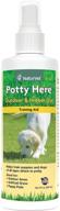 🐶 naturvet potty here training aid spray: efficient scent to train dogs & puppies where to potty – designed for indoor & outdoor use логотип