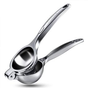 img 4 attached to 🍋 E-PRANCE Lemon Squeezer - High Strength Citrus Juicer with Heavy Duty Design, Extract Juice from Fruits and Vegetables - Silver