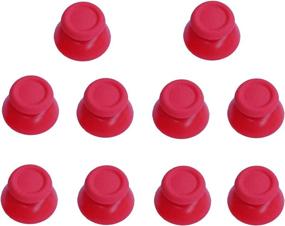 img 4 attached to 5 Pairs Replacement Analog Stick Joystick Thumbsticks Thumb Grips Buttons For Playstation DualShock 4 PS4 Controller Gampad (Red)