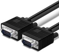 25ft tnp vga computer monitor cable - premium svga male to male m/m wire cord for pc dell hp acer monitor tv hdtv display projector logo