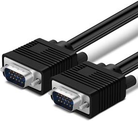 img 4 attached to 25ft TNP VGA Computer Monitor Cable - Premium SVGA Male to Male M/M Wire Cord for PC Dell HP Acer Monitor TV HDTV Display Projector