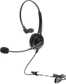 img 3 attached to OvisLink Noise Canceling Call Center Headset: Polycom Allworx IP Phones Compatible, Enhanced HD Voice Quality, Flexible Mic Boom, Comfortable Design with 2 Quick Disconnect Cords