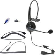 ovislink noise canceling call center headset: polycom allworx ip phones compatible, enhanced hd voice quality, flexible mic boom, comfortable design with 2 quick disconnect cords logo