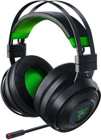img 4 attached to Беспроводная игровая гарнитура Razer Nari Ultimate для Xbox One: объемный звук 7.1, тактильная обратная связь HyperSense, автоматический регулируемый ободок, выдвижной микрофон - совместима с Xbox Series X и S - черно-зеленая.