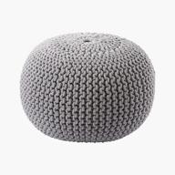 frenish décor knitted footrest 20x20x14 home decor in poufs logo