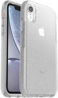 otterbox symmetry clear series case for iphone xr - retail packaging - stardust (silver flake/clear) logo