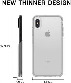 img 1 attached to OtterBox SYMMETRY CLEAR SERIES Case For IPhone Xr - Retail Packaging - STARDUST (SILVER FLAKE/CLEAR)