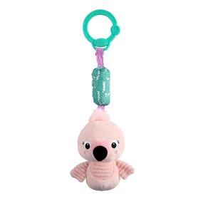img 4 attached to Bright Starts Chime Along Friends Portable Toy - Flamingo, Suitable for Newborn+ Ages