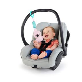 img 2 attached to Bright Starts Chime Along Friends Portable Toy - Flamingo, Suitable for Newborn+ Ages
