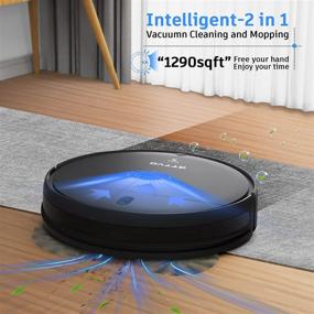 img 3 attached to 🤖 Gttvo Life 2-in-1 Robot Vacuum and Mop: Powerful Cleaning with 1400Pa Suction, Self-Charging, Super-Thin Design – Ideal for Hard Floors and Low Pile Carpets