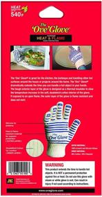 img 1 attached to Ove Glove Heat Resistant Oven Mitt for Kitchen/Grilling, 540 Degree High Temperature Protection, As Seen On TV Household Gift, Flame &amp; Heat Resistance