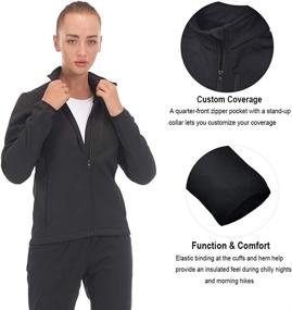 img 1 attached to ARCHAEUS Womens Full Zip Training Athletic