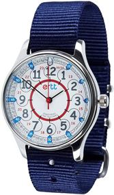 img 4 attached to EasyRead Time Teacher Navy Waterproof Watch for Boys - Analog Learn The Time #WERW-RB-24-NB
