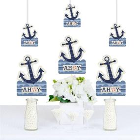img 3 attached to Ahoy Nautical Decorations Birthday Essentials