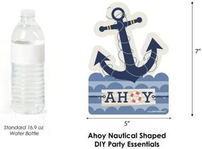 img 1 attached to Ahoy Nautical Decorations Birthday Essentials
