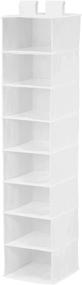 img 2 attached to 🧺 Honey-Can-Do 8-Shelf Hanging White Closet Organizer SFT-01239