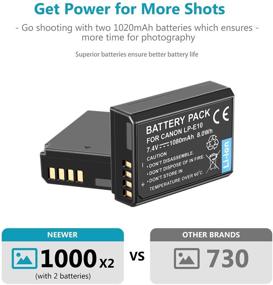 img 3 attached to 🔋 Neewer LP-E10 Battery Charger Pack - Dual Slot Charger for Canon EOS Rebel T7, T6, T5 & More