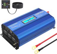 🔌 voltworks 1500w pure sine wave power inverter with remote control lcd display, dual usb ports, and 3 ac outlets - ideal for home, rv, truck - dc 12v to ac 110v-120v logo