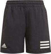 adidas unisex child 3 stripes shorts x large boys' clothing logo