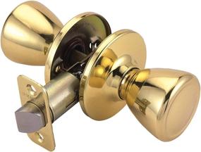 img 4 attached to 🚪 Upgrade with Style: Design House 782730 Tulip 2-Way Adjustable Passage Door Knob in Polished Brass