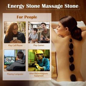 img 1 attached to Enhance Your Spa Experience with our 18-Piece Basalt Hot Stone Massage 🌿 Set and Heater Kit: Perfect for Professional or Home Relaxation, Treatment, and Pain Relief