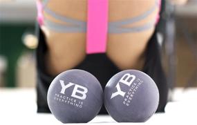 img 1 attached to Enhance Your Yoga Experience with YOGABODY Jumbo Yoga Massage Balls – 2 Piece Set with Canvas Bag