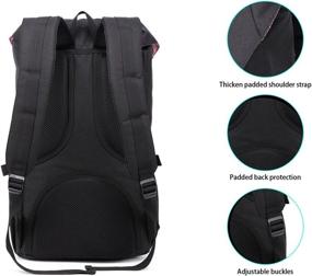 img 2 attached to KAUKKO Outdoor Backpack Rucksack Shoulder Backpacks