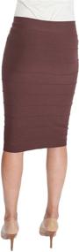 img 2 attached to 💃 Flaunt Elegance with ESTEEZ Women's Bodycon Pencil Skirt - Stunning Below Knee Length