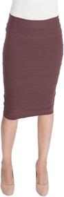 img 4 attached to 💃 Flaunt Elegance with ESTEEZ Women's Bodycon Pencil Skirt - Stunning Below Knee Length