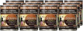 img 1 attached to 🐶 Dave's Pet Food Chicken & Rice Wet Dog Food - Naturally Healthy, 13 Oz Can (Case Of 12)