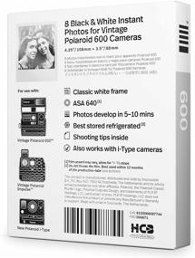 img 3 attached to 🎞️ Premium Polaroid Originals B&W Film for Polaroid 600 Cameras - High-Quality Instant Photography Essentials (Model: 4671)