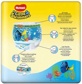 img 1 attached to Huggies Little Swimmers Small Disposable Swim Diapers - 12-Count (Pink/Blue)