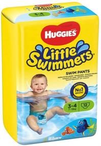 img 3 attached to Huggies Little Swimmers Small Disposable Swim Diapers - 12-Count (Pink/Blue)