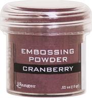 cranberry metallic embossing powder: transform with ranger's exquisite range! logo