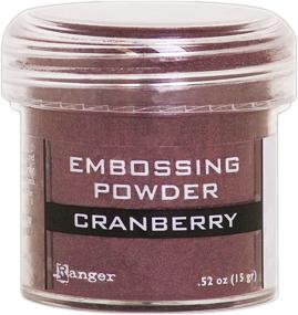 img 1 attached to Cranberry Metallic Embossing Powder: Transform with Ranger's Exquisite Range!