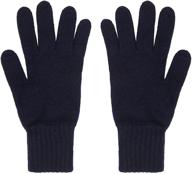 🧤 men's oxfords cashmere pure black gloves - premium accessories in gloves & mittens logo
