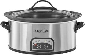 img 4 attached to 🥘 Efficient Programmable 6 Quart Crock-Pot SCCPVF620S Smart Pot Slow Cooker with Easy-to-Clean Stoneware – Stainless Steel