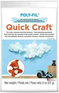 🧶 fairfield pf2qc 2-ounce quickcraft polyester fiber fill - white knitting & crafts supply (pack of 1) logo