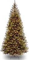 6 feet national tree company pre-lit artificial slim christmas tree - green aspen spruce with white lights & stand логотип