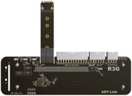 🔧 adt-link m.2 key m nvme external graphics card stand bracket with pcie3.0 x4 riser cable - 25cm/50cm - 32gbs - compatible with itx, stx, nuc, vega64, gtx1080ti (50cm, r43sg) logo