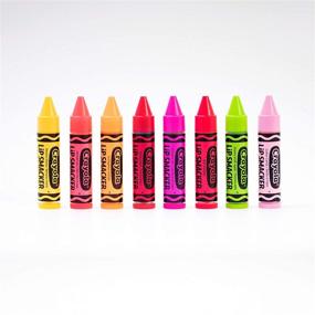 img 4 attached to 💋 Crayola Lip Smacker Balm Party Pack - 8 ассорти фруктовых вкусов для веселого ухода за губами!