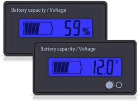 img 4 attached to 🔋 utipower 12V LCD Battery Capacity Monitor Gauge Meter for Lead-Acid Car Battery, Blue