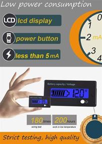 img 1 attached to 🔋 utipower 12V LCD Battery Capacity Monitor Gauge Meter for Lead-Acid Car Battery, Blue