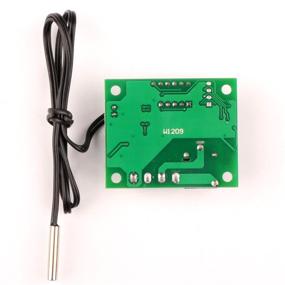 img 1 attached to 🌡️ DROK Micro Digital Thermostat DC 12V: Temperature Controller Board with One-channel Relay and Waterproof Design