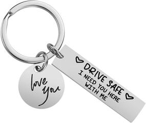 img 3 attached to Drive Safe Keychain Gifts Boyfriend